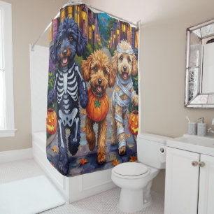 Rideaux De Douche Costumes d'Halloween pour chiens caniches en quête