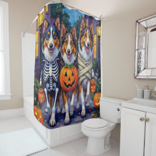 Rideaux De Douche Costumes d'Halloween pour Rough Collies allant che