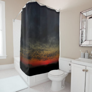 Rideaux De Douche Coucher de soleil avant la tempête