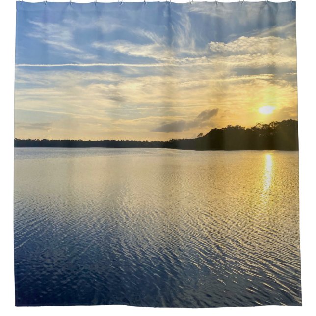 Rideaux De Douche Coucher de soleil sur le lac Wildcat (Devant)