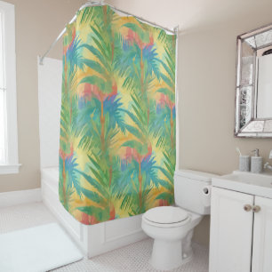 Rideaux De Douche Coucher de soleil tropical chaud