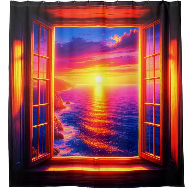 Rideaux De Douche Coucher du soleil (Devant)