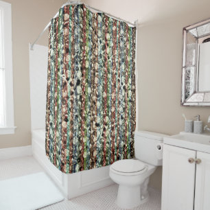 Rideaux De Douche Couleur douce texture avec le ton d'un verre gris