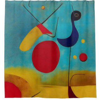 Rideaux De Douche Couleur moderne Abstrait coureur de route