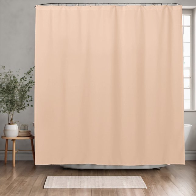 Rideaux De Douche Couleur solide minimaliste Apricot Light Peach (Créateur téléchargé)