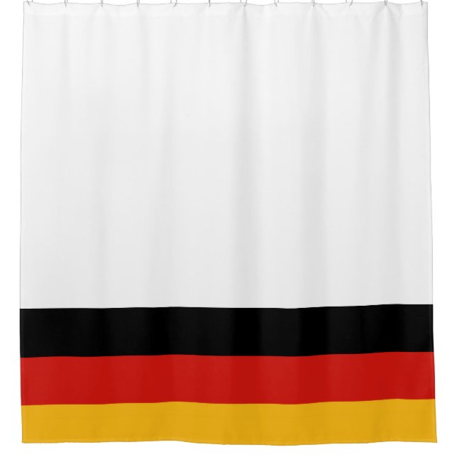 Rideaux De Douche COULEURS DE DRAPEAU ALLEMANDE + vos idées (Devant)
