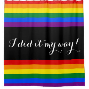 Rideaux De Douche COULEURS DE DRAPEAU D'ARC-EN-CIEL + vos idées