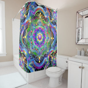 Rideaux De Douche Couleurs de l'Univers Mandala