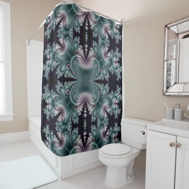 Rideaux De Douche Couleurs des styles classiques (En situation)