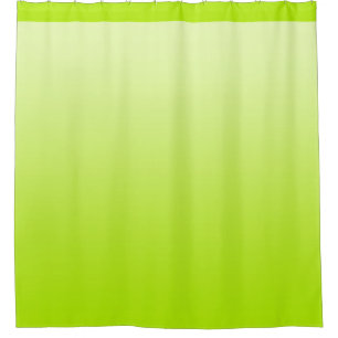 Rideaux De Douche Couleurs douces de gradients - vert de ressort +