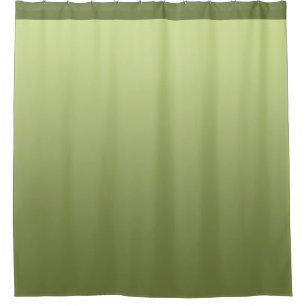 Rideaux De Douche Couleurs douces de gradients - vert olive + vos