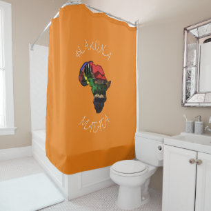 Rideaux De Douche Couleurs du Continent Africain Inspirées Personnal