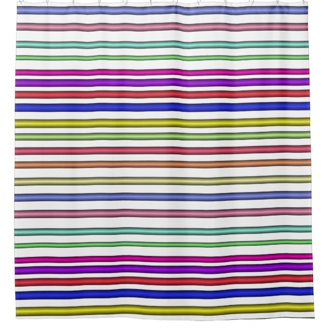 Rideaux De Douche Couleurs horizontales (Devant)
