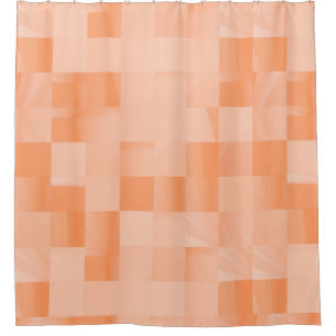 Rideaux De Douche Couleurs personnalisées des Carrés de Peach Fuzz