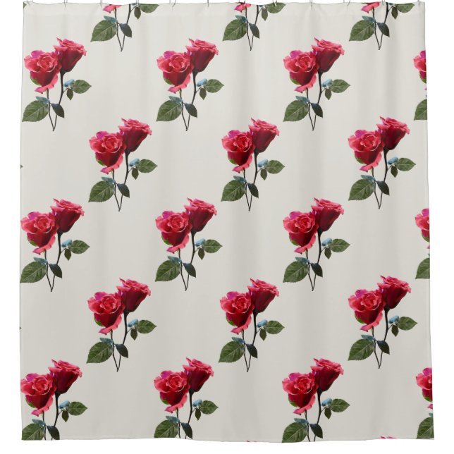 Rideaux De Douche Couple de roses (Devant)