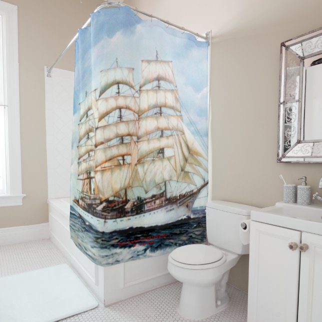 Rideaux De Douche Course des grands navires Regata Cutty Sark/Cutty  (En situation)
