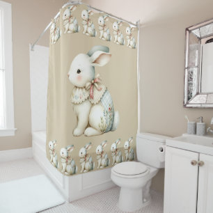 Rideaux De Douche Couverture bébé Charme de Lapin Cottagecore