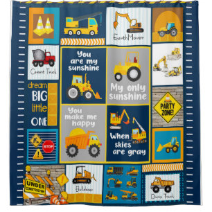 Rideaux De Douche Couverture de construction, cadeaux de constructio