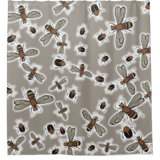 Rideaux De Douche couverture de duvet insectes