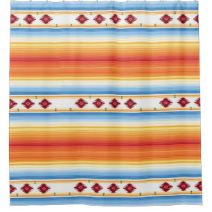 Rideaux De Douche Couverture traditionnelle de Serape de Mexicain