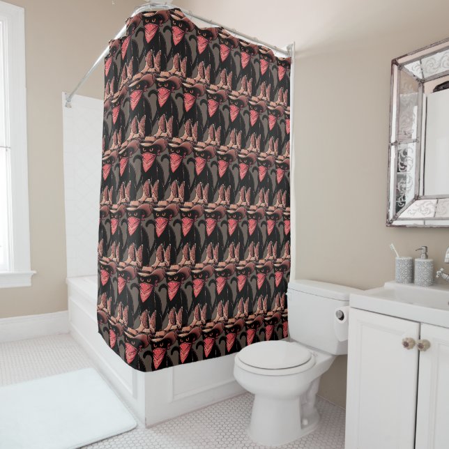 Rideaux De Douche Cowboy (En situation)