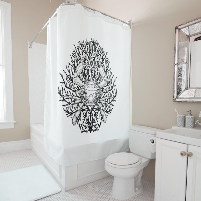 Rideaux De Douche Crabe (En situation)