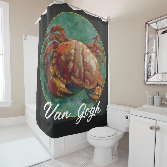 Rideaux De Douche Crabe de Dungeness Van Gogh 2032 2033 2034 2035 (En situation)