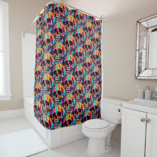 Rideaux De Douche Crâne fondu dynamique