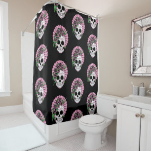 Rideaux De Douche Crâne Lady Sugar
