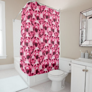 Rideaux De Douche Crânes roses chaudes