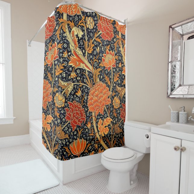 Rideaux De Douche Cray par William Morris (En situation)