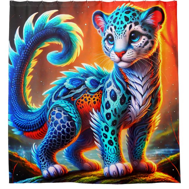 Rideaux De Douche Créature de chat (Devant)