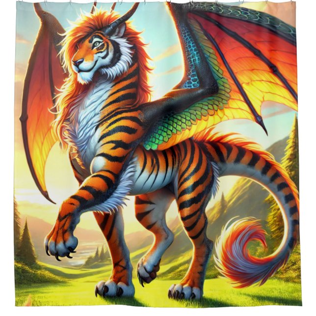 Rideaux De Douche Créature du tigre (Devant)