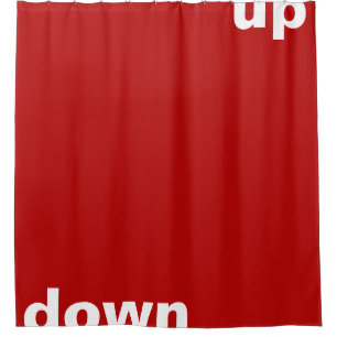 Rideaux De Douche Créez simplement "rectangle rouge vers le haut" +