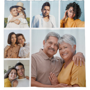 Rideaux De Douche Créez votre propre collection de 6 photos couleur 