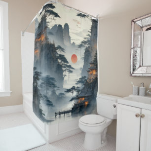 Rideaux De Douche Créez votre propre design Image personnalisée vint