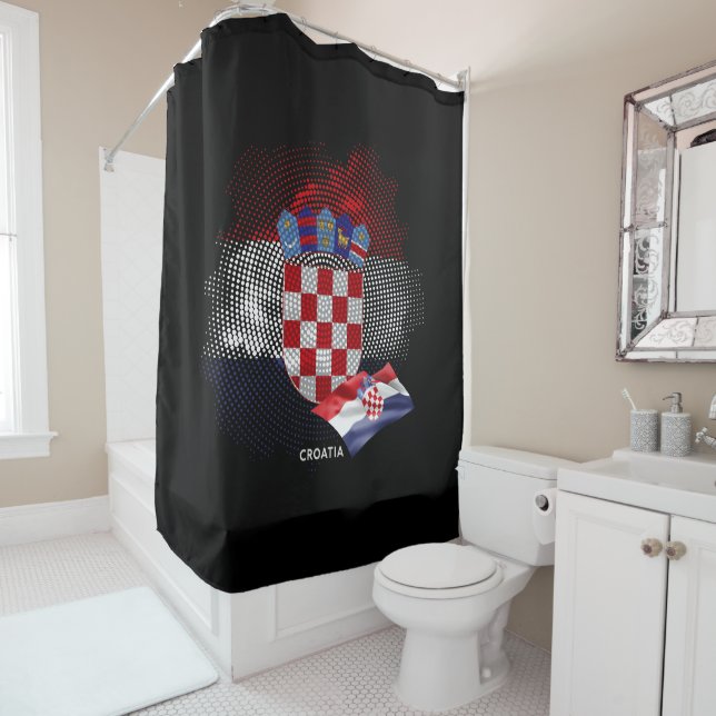 Rideaux De Douche Croatia flag (En situation)