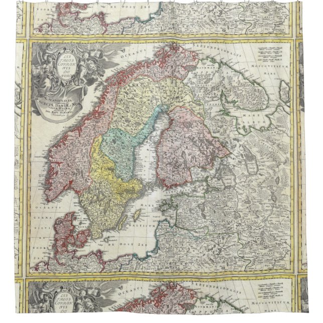 Rideaux De Douche Cru antique Europe du Nord de la Scandinavie de (Devant)