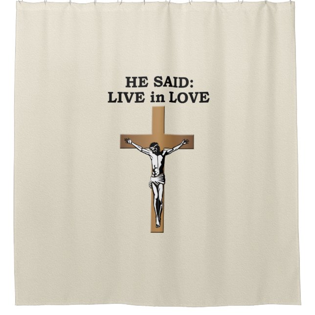 Rideaux De Douche Crucifix (Devant)