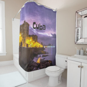 Rideaux De Douche Cuba La Havane La Nuit