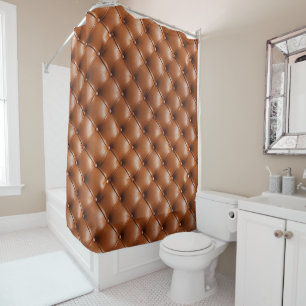 Rideaux De Douche Cuir Brown Faux (look cuir)