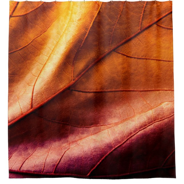 Rideaux De Douche cuir Brown textureleather, abstrait, antique, reto (Devant)