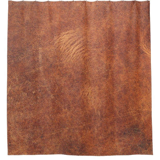 Rideaux De Douche cuir marron abstrait texture fond cuir, t (Devant)