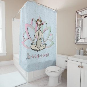 Rideaux De Douche CUT CHÈQUE YOGA Namaste GetYerGoat™