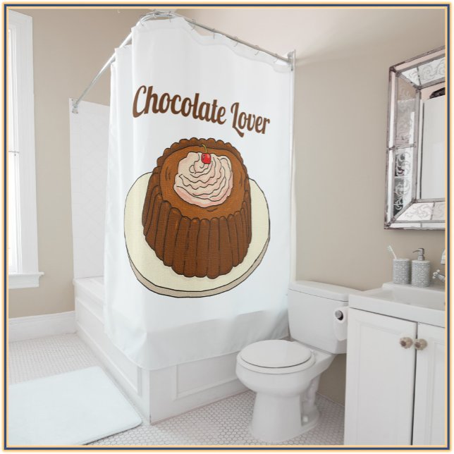 Rideaux De Douche Cute Chocoholate Chocolat Lover (Créateur téléchargé)