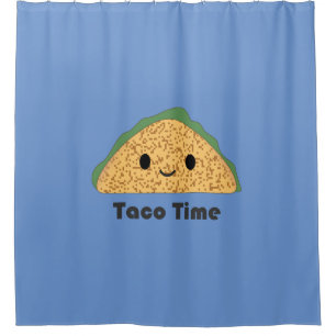 Rideaux De Douche Cute Kawaii Taco Time Taco