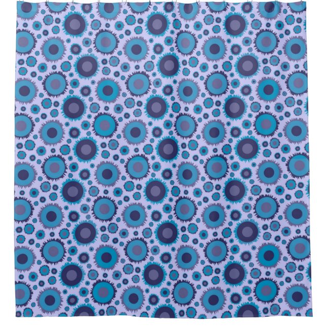 Rideaux De Douche Cute multi-blue colors (Devant)