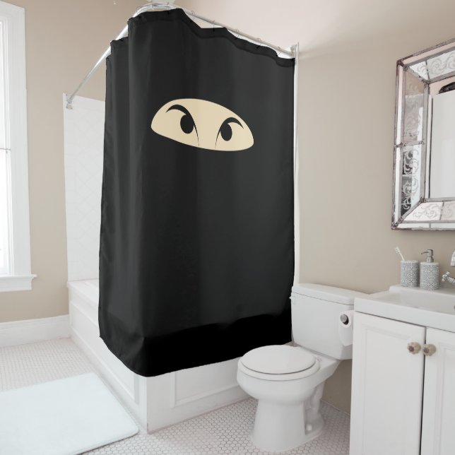 Rideaux De Douche Cute Ninja (En situation)