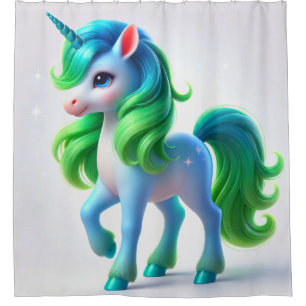 Rideaux De Douche Cute Unicorn
