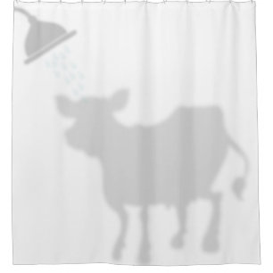 Rideaux De Douche Cute Vache Ombre Silhouette Ombre Épouses Douche
